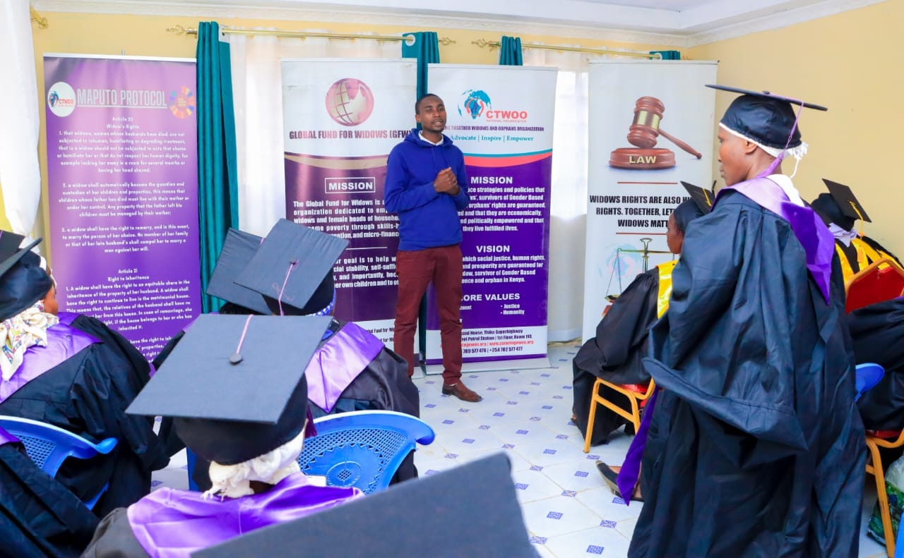 Widows in Meru receive Paralegal Trainingfrom ComeTogether Widows and Orphans Organization in kenya in Partnership with Global Fund for Widows