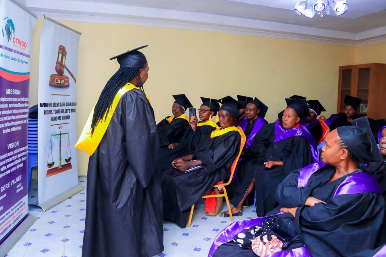Widows in Meru receive Paralegal Trainingfrom ComeTogether Widows and Orphans Organization in kenya in Partnership with Global Fund for Widows