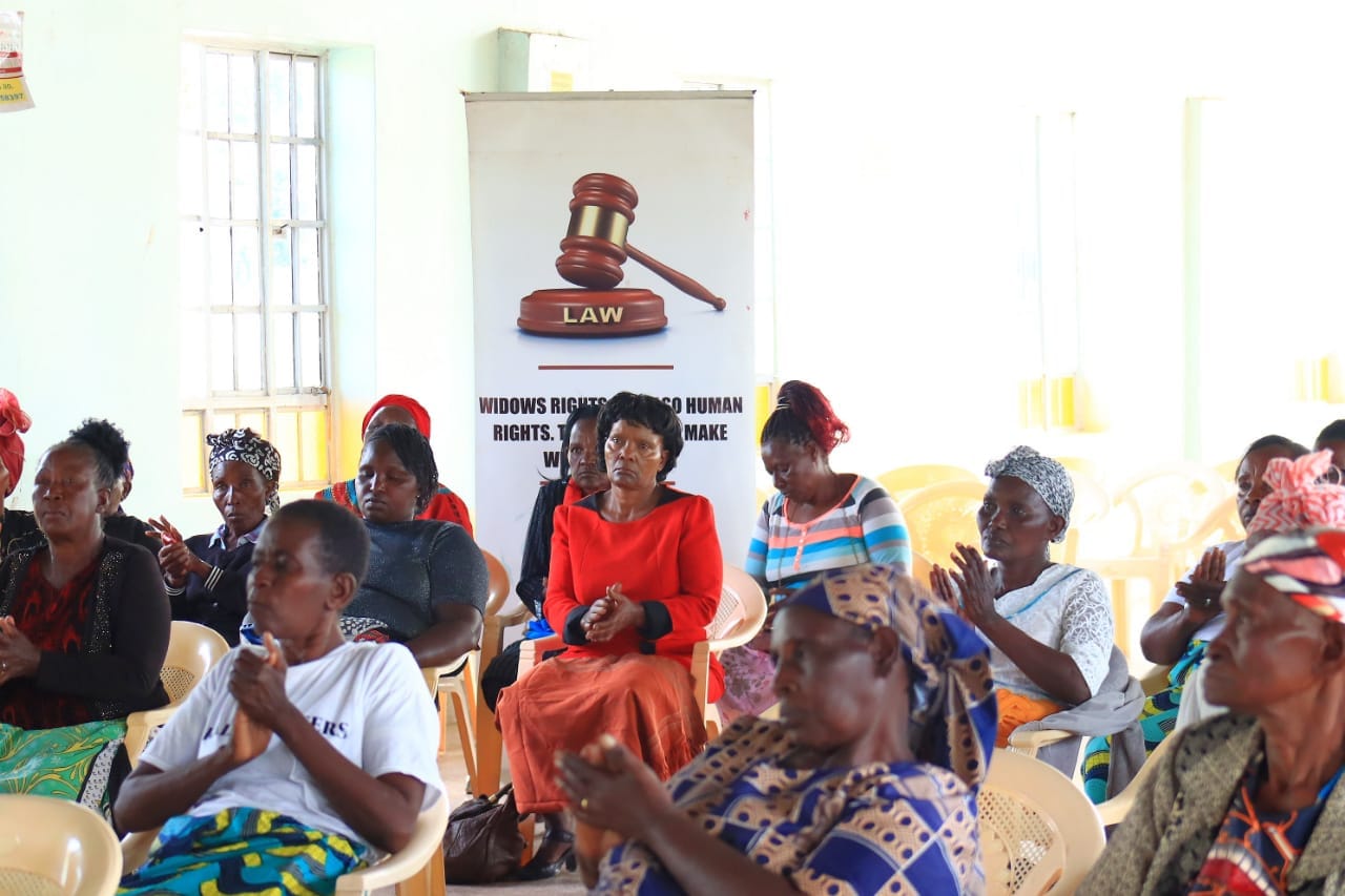 widows receiving paralegal training