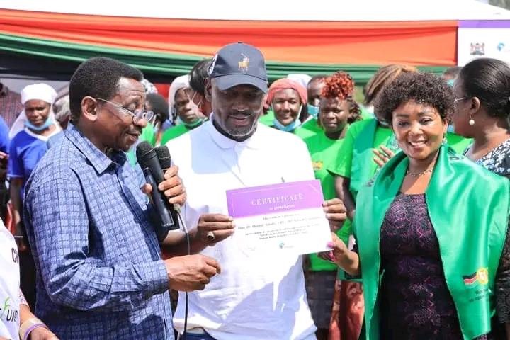 Dr. Dianah Kamande with Hon Otiende Amollo & Hon. James Orengo during IWD , Siaya